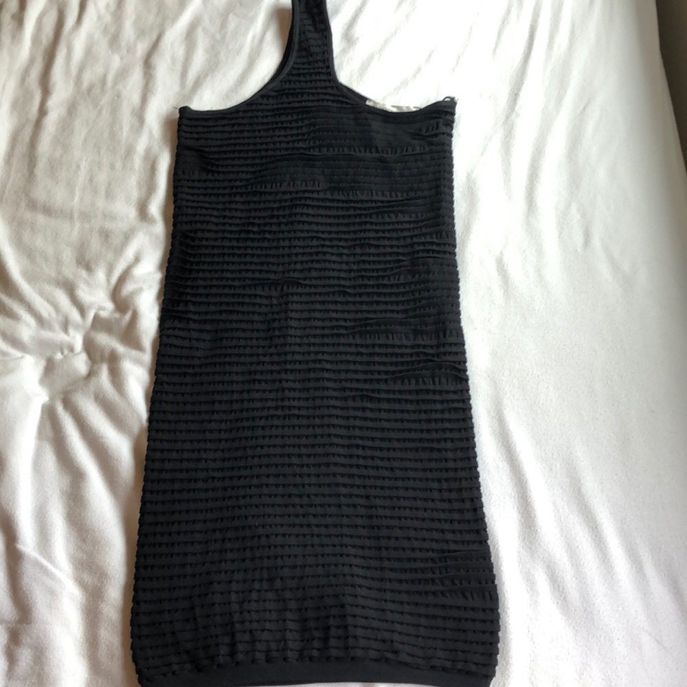 BCBG Generation black one shoulder dress